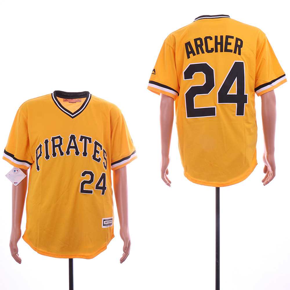 Pirates 24 Chris Archer Yellow Throwback Flexbase Jersey Dzhi,We sell and wholesale Pirates 24 Chris Archer Yellow Throwback Flexbase Jersey Dzhi on line form chian!